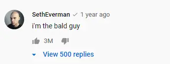most liked comment on youtube